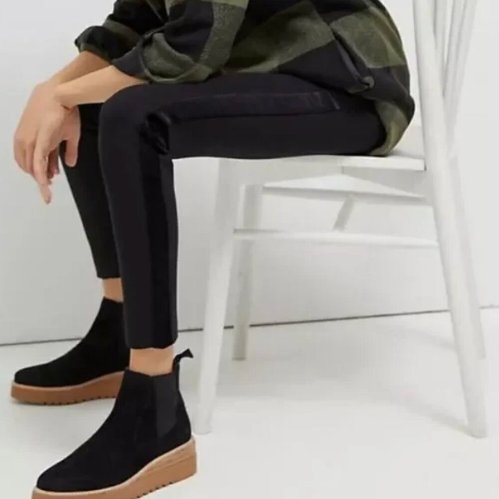 PAIGE Tereza Velvet Side Stripe Slim Black Pants
